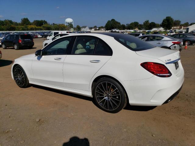 55SWF8EB5KU317521 - 2019 MERCEDES-BENZ C 300 4MATIC WHITE photo 2