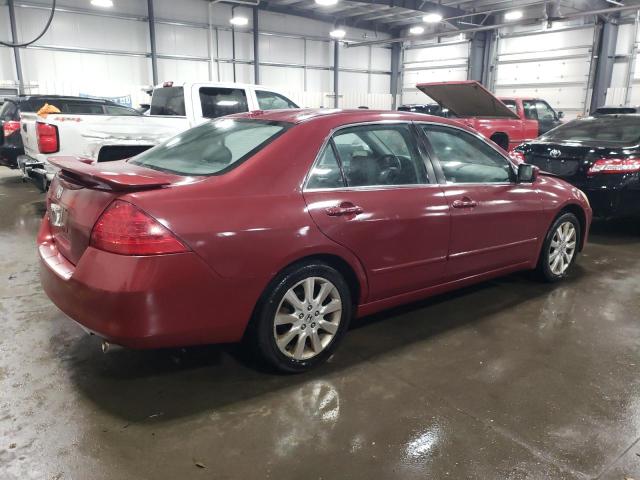 1HGCM66547A095031 - 2007 HONDA ACCORD EX RED photo 3