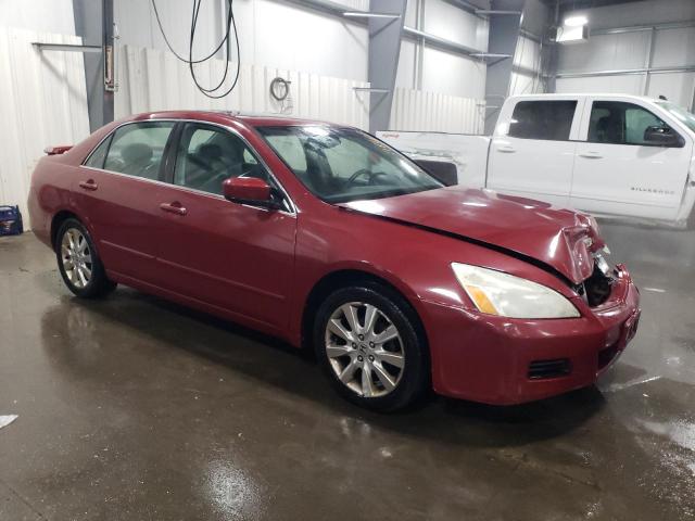 1HGCM66547A095031 - 2007 HONDA ACCORD EX RED photo 4