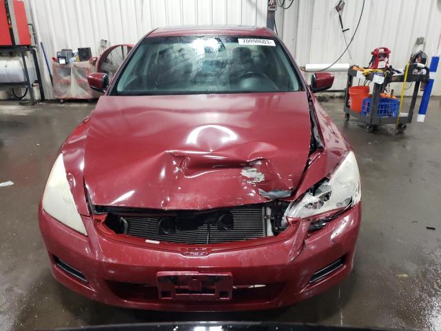 1HGCM66547A095031 - 2007 HONDA ACCORD EX RED photo 5