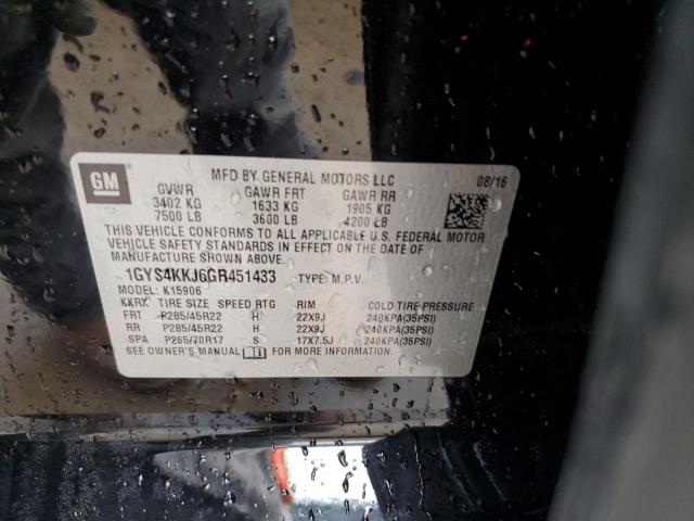 1GYS4KKJ6GR451433 - 2016 CADILLAC ESCALADE ESV PLATINUM Qara foto 13