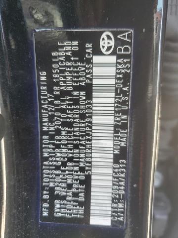 5YFBURHEXJP791033 - 2018 TOYOTA COROLLA L 黑色 照片 13