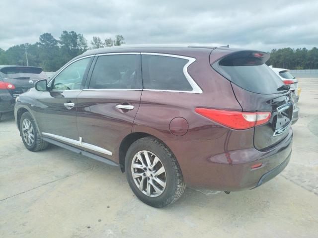 5N1AL0MN6EC546434 - 2014 INFINITI QX60 MAROON photo 2