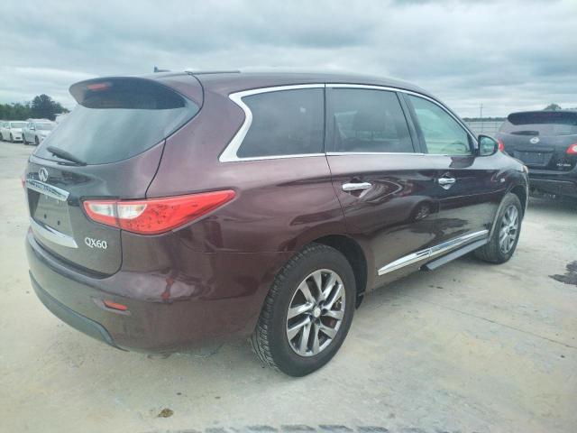 5N1AL0MN6EC546434 - 2014 INFINITI QX60 MAROON photo 3