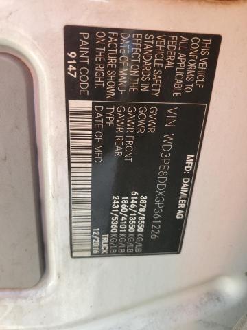 WD3PE8DDXGP361226 - 2016 MERCEDES-BENZ SPRINTER 2500 Ağ foto 13