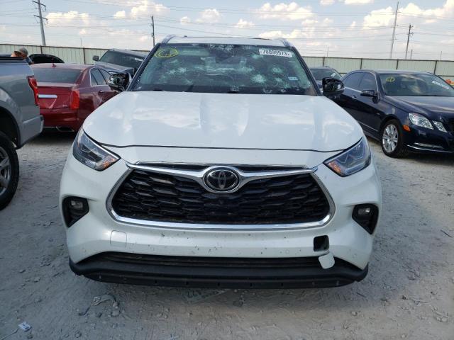 5TDFZRAH6NS099047 - 2022 TOYOTA HIGHLANDER PLATINUM WHITE photo 5