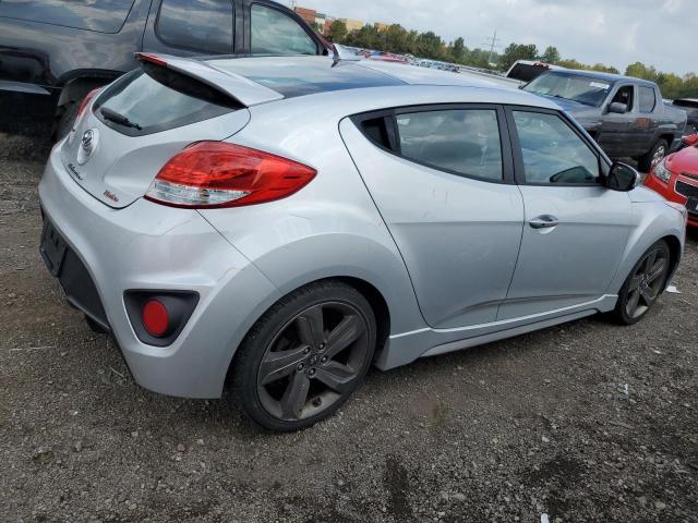 KMHTC6AE2FU218598 - 2015 HYUNDAI VELOSTER TURBO SILVER photo 3