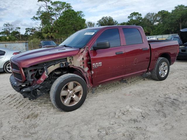 1C6RR6KT1KS603352 - 2019 RAM 1500 CLASS TRADESMAN BURGUNDY photo 1