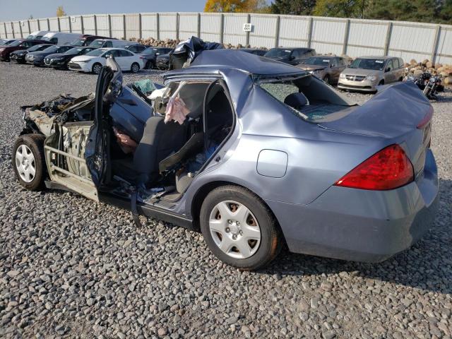 1HGCM56407A055224 - 2007 HONDA ACCORD LX BLUE photo 2