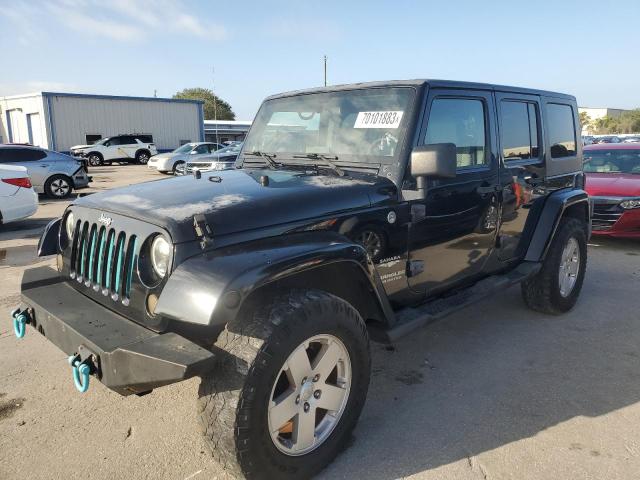 1J4GA59127L195512 - 2007 JEEP WRANGLER SAHARA BLACK photo 1