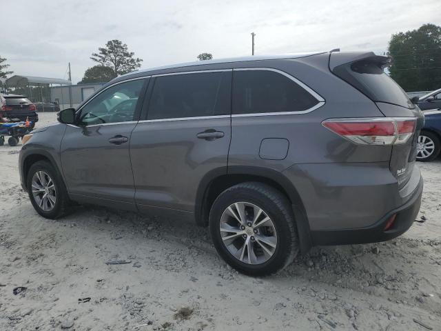 5TDKKRFH0FS061312 - 2015 TOYOTA HIGHLANDER XLE Grafit foto 2