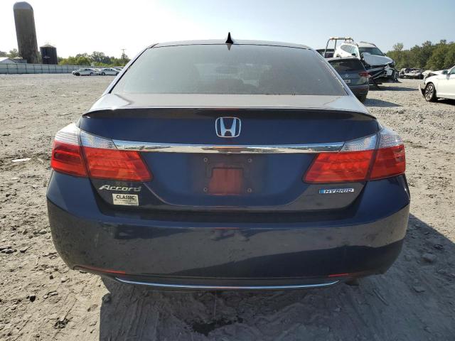 1HGCR6F58EA008715 - 2014 HONDA ACCORD HYBRID EXL BLUE photo 6