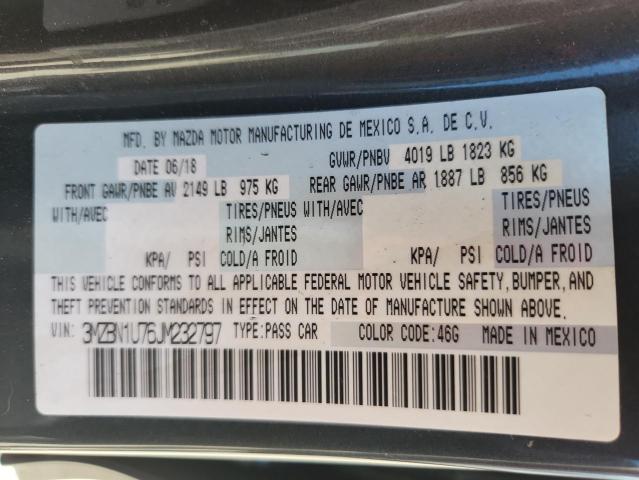 3MZBN1U76JM232797 - 2018 MAZDA 3 SPORT Boz foto 12