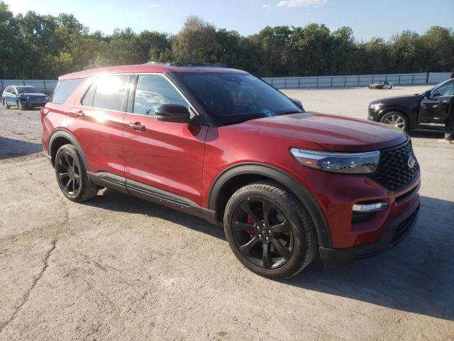 1FM5K8GCXMGA45891 - 2021 FORD EXPLORER ST BURGUNDY photo 4