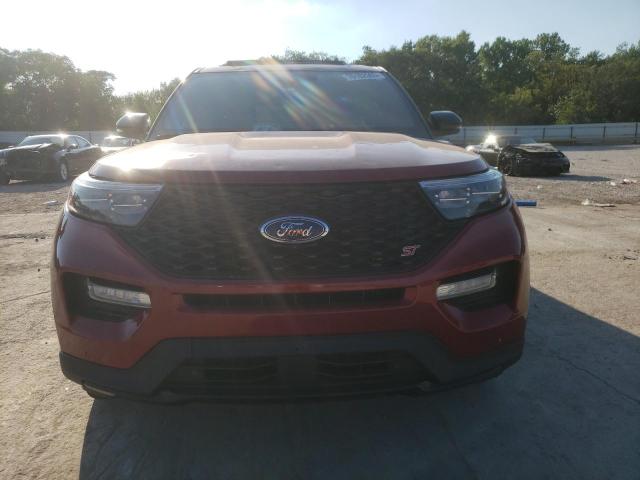 1FM5K8GCXMGA45891 - 2021 FORD EXPLORER ST BURGUNDY photo 5