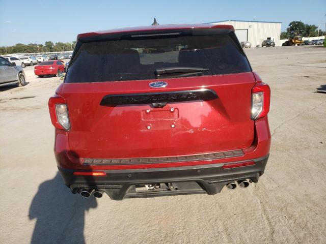 1FM5K8GCXMGA45891 - 2021 FORD EXPLORER ST BURGUNDY photo 6