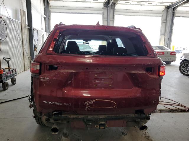 1GNEVGKW0KJ196379 - 2019 CHEVROLET TRAVERSE LT MAROON photo 6
