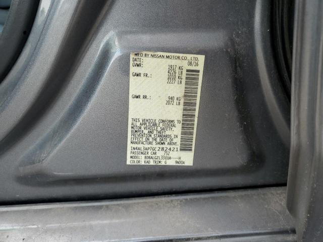 1N4AL3AP7GC282421 - 2016 NISSAN ALTIMA 2.5 灰色 照片 12