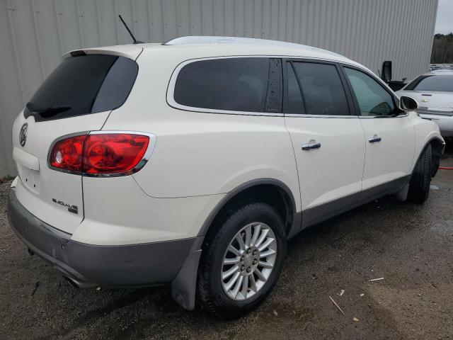 5GALRBED8AJ191433 - 2010 BUICK ENCLAVE CXL WHITE photo 3