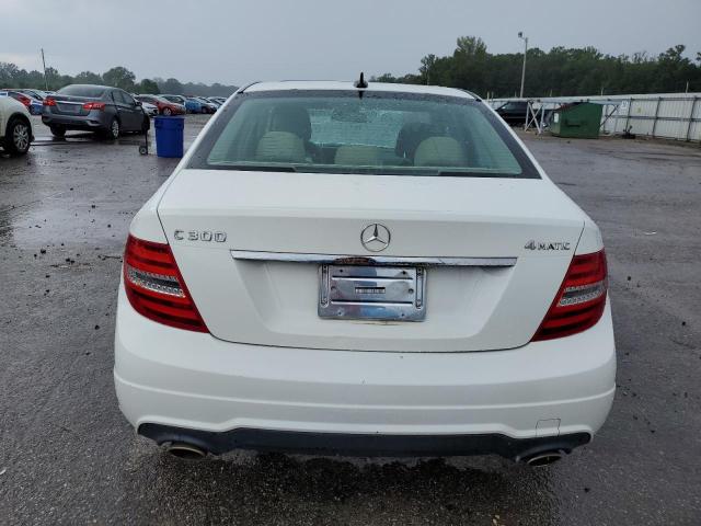 WDDGF8BB4CA687885 - 2012 MERCEDES-BENZ C 300 4MATIC WHITE photo 6