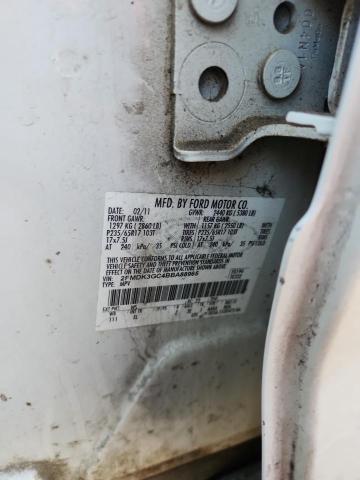 2FMDK3GC4BBA88965 - 2011 FORD EDGE SE WHITE photo 14