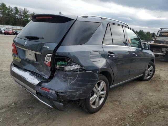 4JGDA5HB3EA357736 - 2014 MERCEDES-BENZ ML 350 4MATIC GRAY photo 3