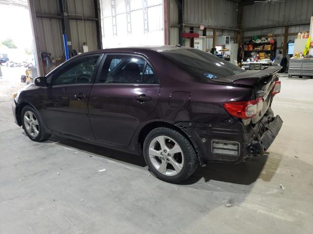 2T1BU4EE7DC071748 - 2013 TOYOTA COROLLA BASE Bordeaux Foto 2