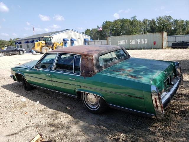 1G6DW51Y0J9703969 - 1988 CADILLAC BROUGHAM GREEN photo 2