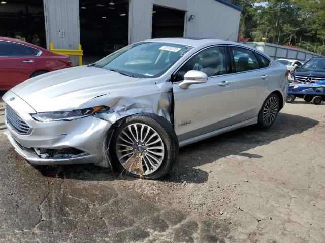 3FA6P0RU8JR270855 - 2018 FORD FUSION TITANIUM/PLATINUM HEV SILVER photo 1