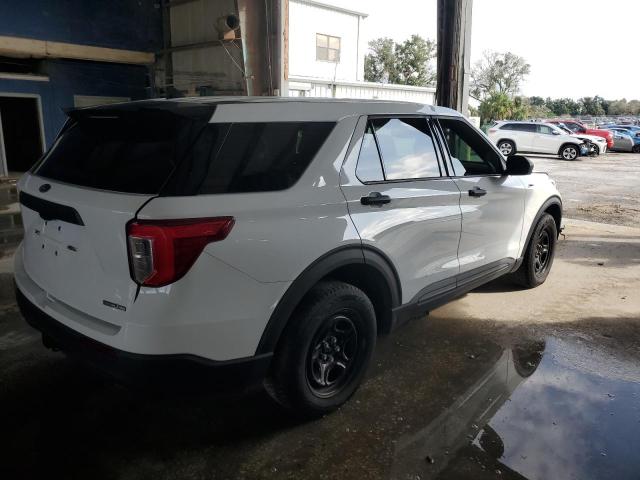 1FM5K8AB1LGC62664 - 2020 FORD EXPLORER POLICE INTERCEPTOR Weiß Foto 3