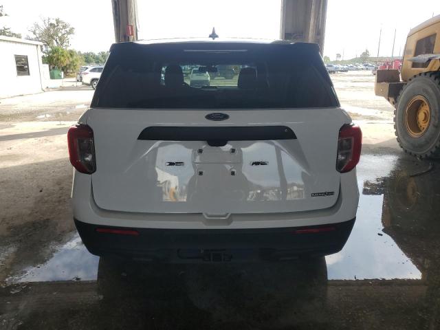 1FM5K8AB1LGC62664 - 2020 FORD EXPLORER POLICE INTERCEPTOR Weiß Foto 6