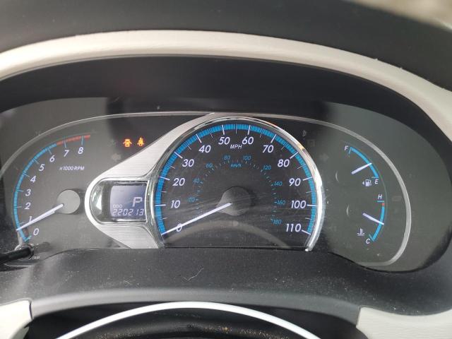 5TDYK3DC6DS300583 - 2013 TOYOTA SIENNA XLE WHITE photo 9