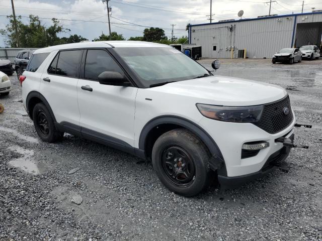 1FM5K8AW6NNA13598 - 2022 FORD EXPLORER POLICE INTERCEPTOR WHITE photo 4