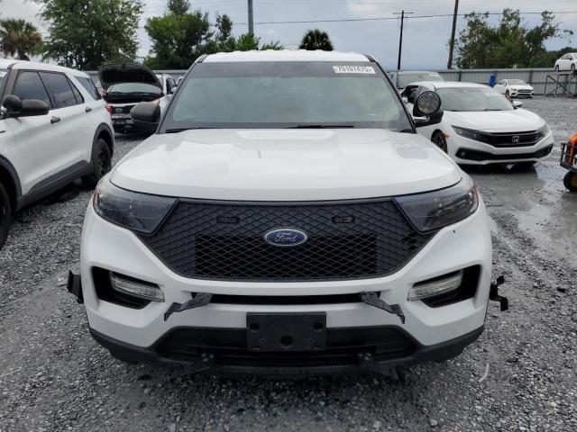 1FM5K8AW6NNA13598 - 2022 FORD EXPLORER POLICE INTERCEPTOR WHITE photo 5