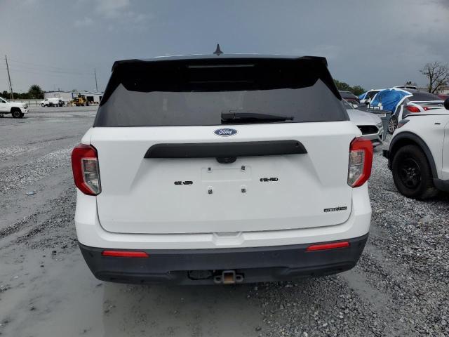 1FM5K8AW6NNA13598 - 2022 FORD EXPLORER POLICE INTERCEPTOR WHITE photo 6