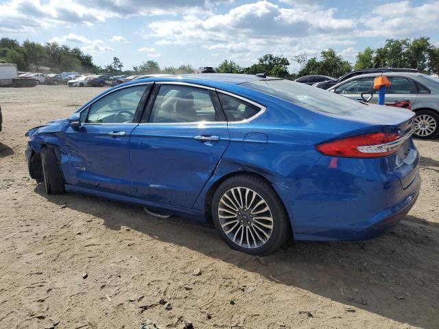 3FA6P0LU3JR184362 - 2018 FORD FUSION SE HYBRID أزرق صورة 2