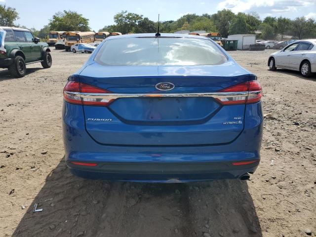 3FA6P0LU3JR184362 - 2018 FORD FUSION SE HYBRID أزرق صورة 6