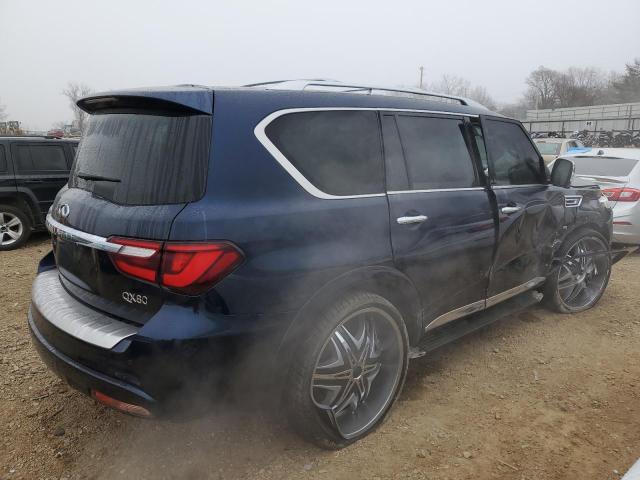 JN8AZ2NE9K9229757 - 2019 INFINITI QX80 LUXE BLUE photo 3