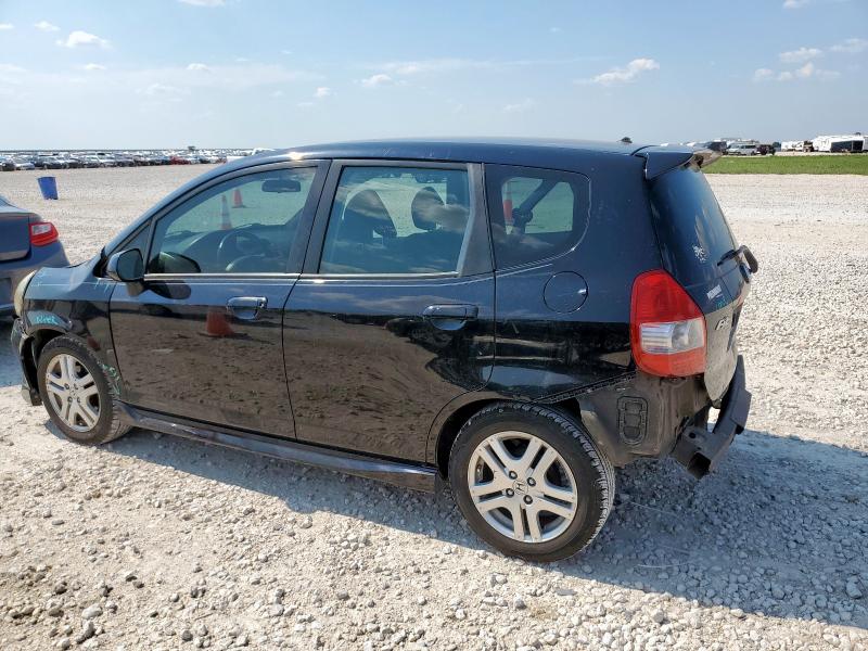 JHMGD38638S049947 - 2008 HONDA FIT SPORT BLACK photo 2