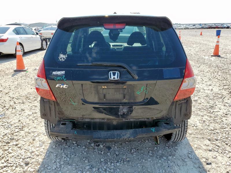 JHMGD38638S049947 - 2008 HONDA FIT SPORT BLACK photo 6