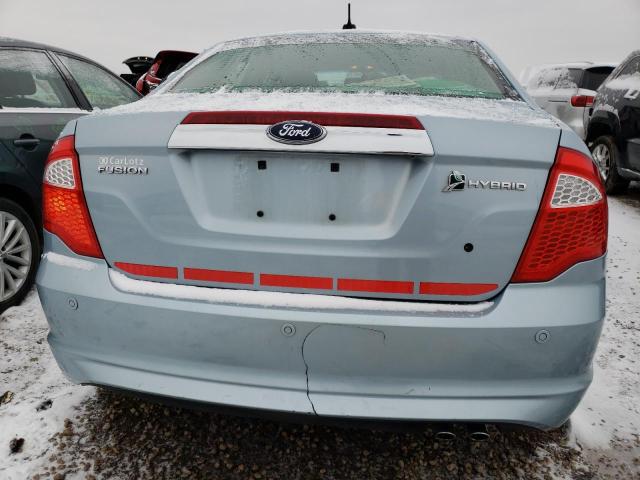 3FADP0L34AR271380 - 2010 FORD FUSION HYBRID BLUE photo 6