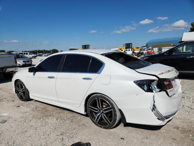 1HGCR2F56GA017280 - 2016 HONDA ACCORD SPORT WHITE photo 2