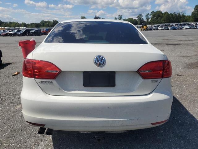3VW3L7AJ3EM275321 - 2014 VOLKSWAGEN JETTA TDI Biały zdjęcie 6