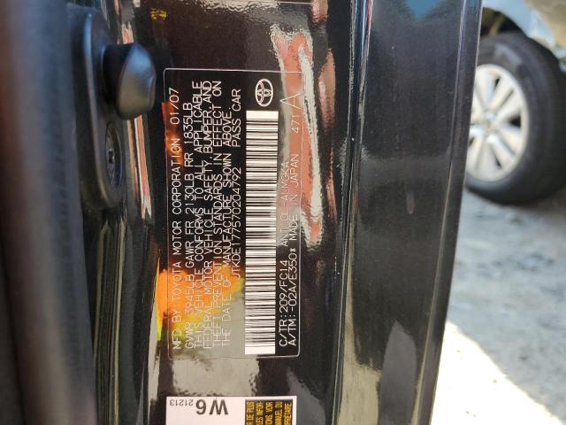 JTKDE177570204792 - 2007 TOYOTA SCION TC 黑色 照片 12