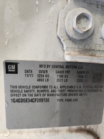 1G4GD5E34CF209130 - 2012 BUICK LACROSSE PREMIUM Ağ foto 12