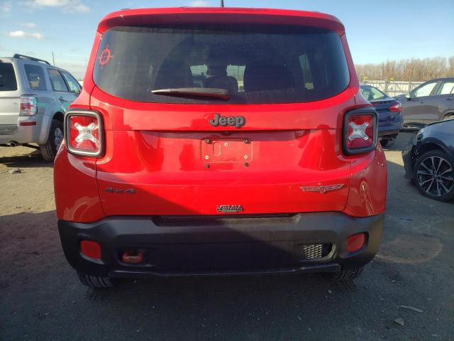 ZACCJBCT2GPD33221 - 2016 JEEP RENEGADE TRAILHAWK RED photo 6