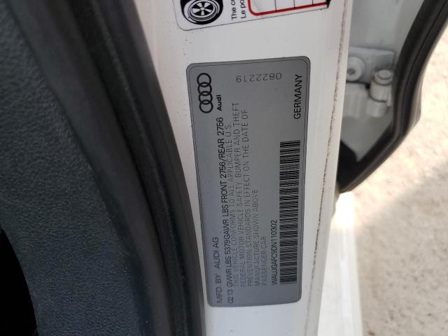 WAUJGAFC9DN110302 - 2013 AUDI A6 PRESTIGE თეთრი ფოტო 12