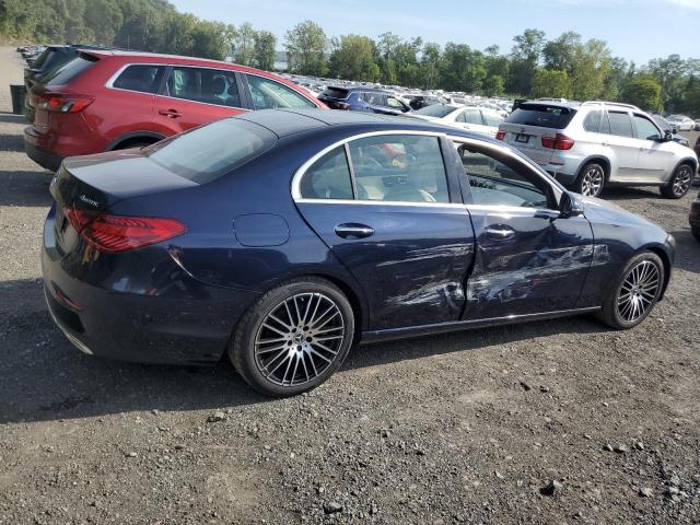 W1KAF4HB0NR019639 - 2022 MERCEDES-BENZ C 300 4MATIC BLUE photo 3