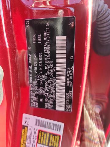 5TDKDRAH3PS022698 - 2023 TOYOTA HIGHLANDER L წითელი ფოტო 14