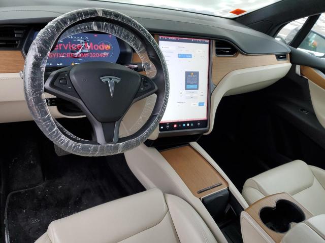 5YJXCBE22MF320407 - 2021 TESLA MODEL X GRAY photo 8